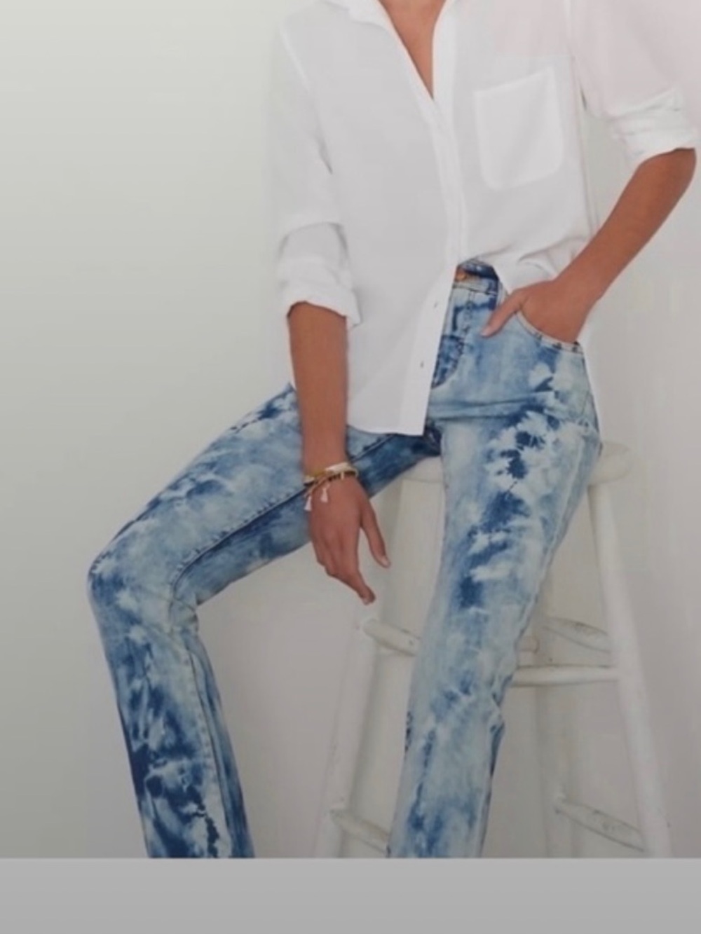 Pilcro Anthropologie Tie Dye Slim
boyfriend Jean Women’s size 25 Petite 25P
